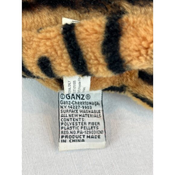 Ganz Webkinz Bengal Tiger 9" Orange Black Striped Plush Stuffed Animal No Code - Picture 4 of 11